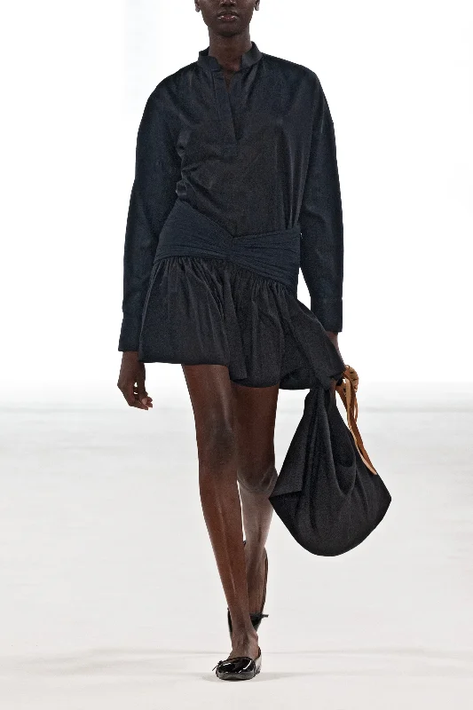 Contrast Yoke Shirt-- Oversized T-Shirt Spandex breathable