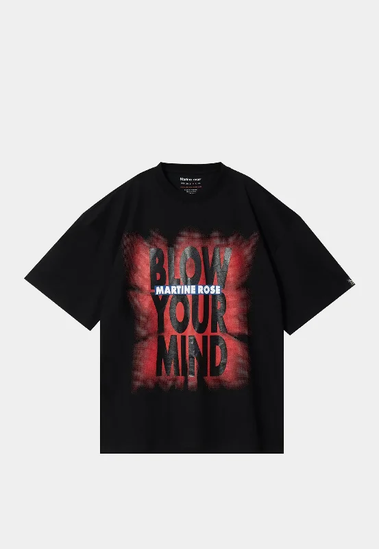 Martine Rose Oversized S/S T-Shirt Blblym/ Black-- Rayon Velvet Corduroy