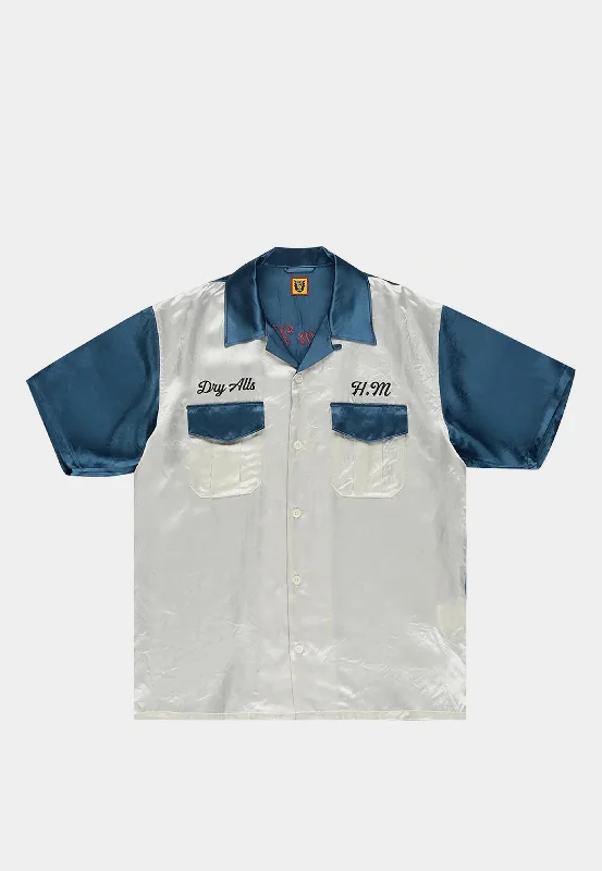 Human Made Yokosuka Shirt Green-- Mesh Fabric Canvas Fabric Denim Fabric