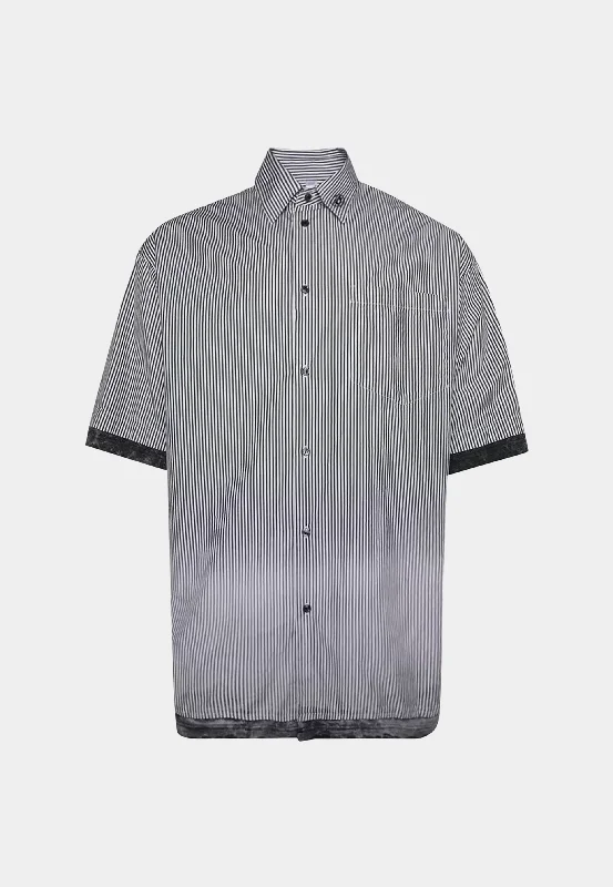 Diesel S-Trax Shirt White/Black-- Collared Crew Neck Turtle Neck
