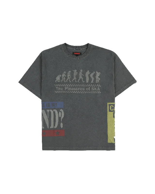 Evolution Heavyweight T-shirt - Black-- Satin Blend Silk Blend Wool Blend