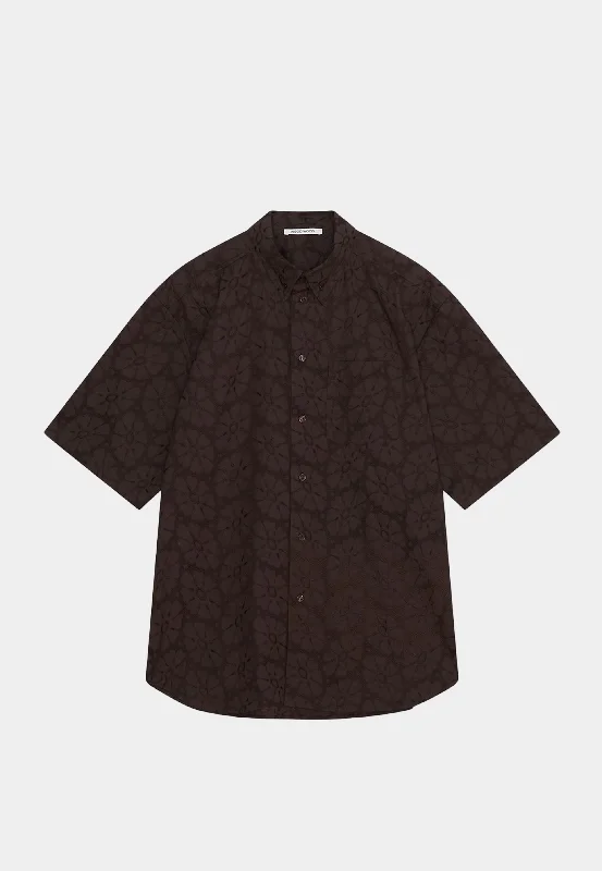 Wood Wood Aaron embroidery ss shirt - 2526 Brown
chocolate-- Cotton Fabric Linen Fabric Terry Fabric