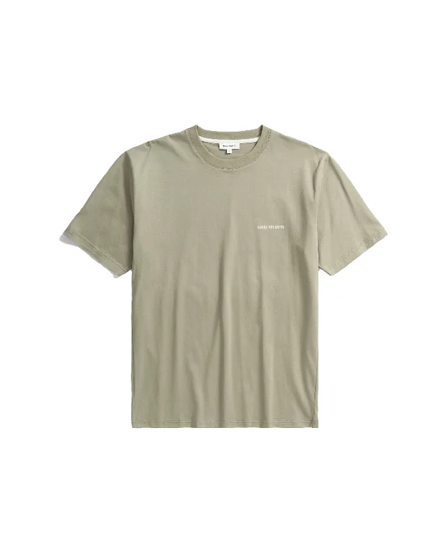 Johannes Organic Logo T-shirt - Clay-- Fleece Fabric Down Fabric Feather Fabric