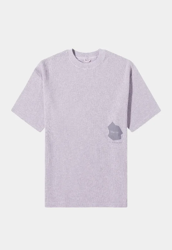Objects Iv Life Waffle Ss T-Shirt Lavender Marle-- Machine Wash Dry Clean Hand Wash