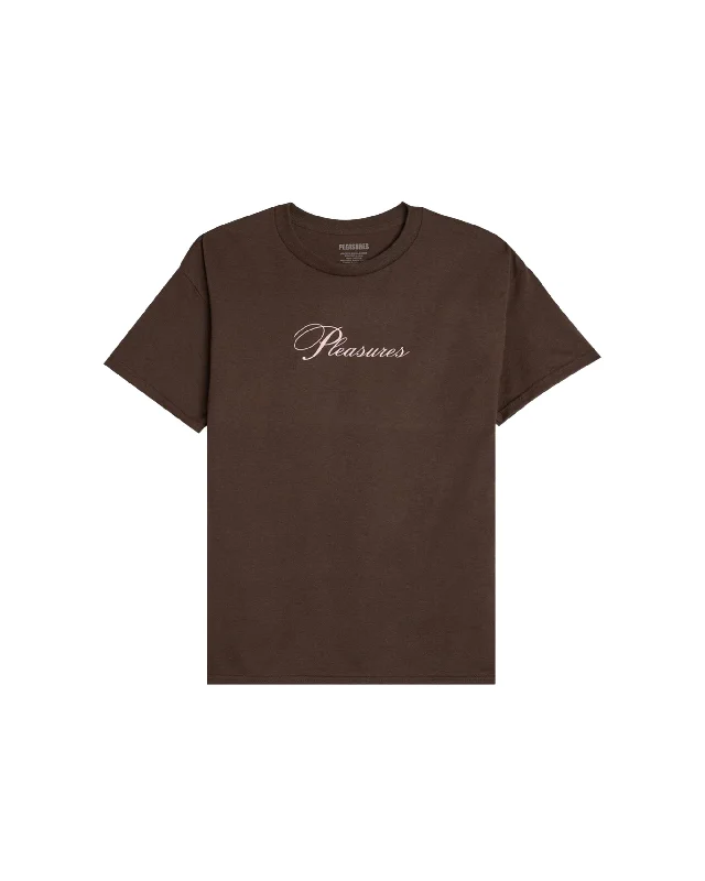 Stack T-shirt - Brown-- Chenille Blend Fleece Blend Nylon Blend