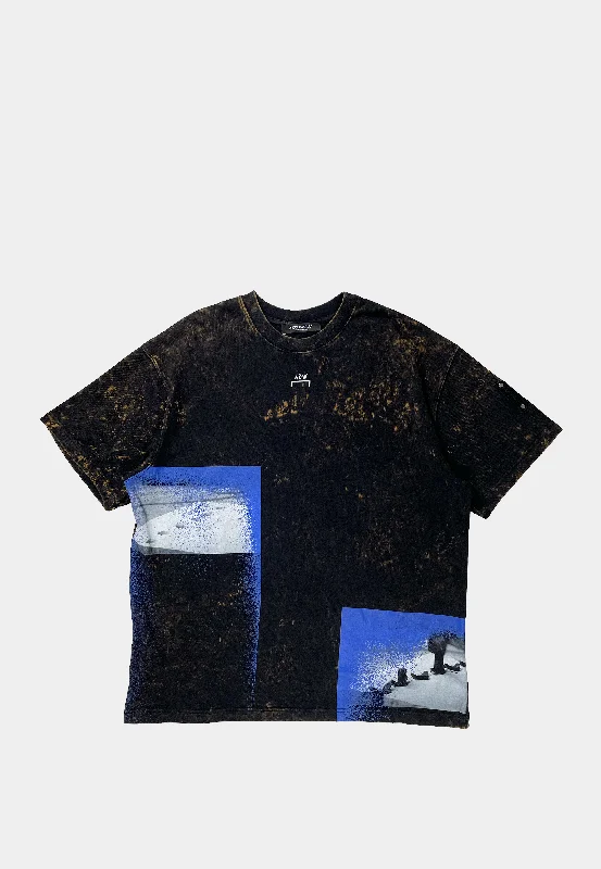 A Cold Wall Bouchards Ss T-Shirt Black-- Satin Blend Silk Blend Wool Blend