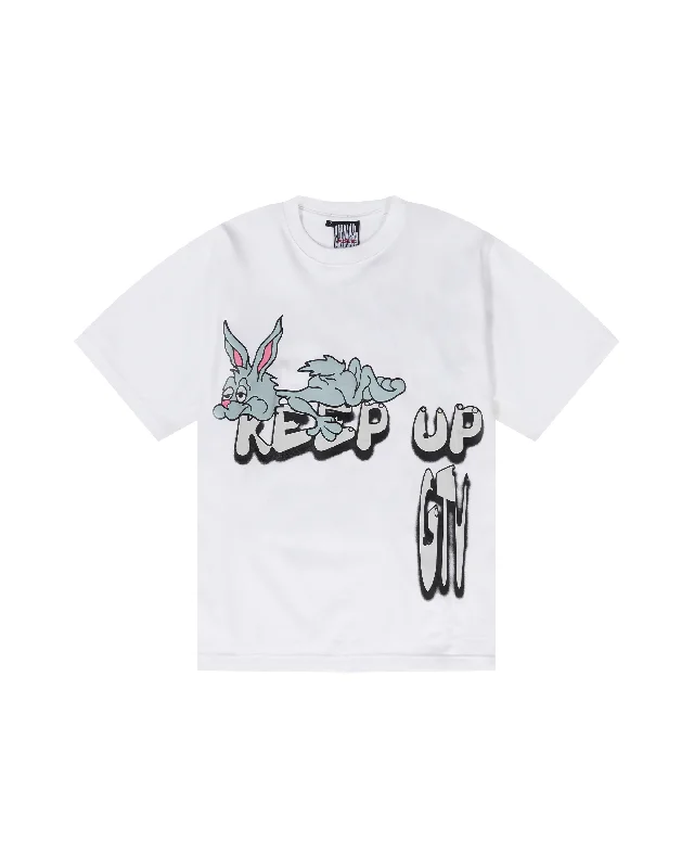 Who Won T-Shirt - White-- Polka Dot Checkered Tartan