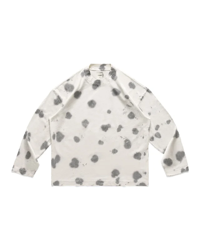 Shibori L/S T-Shirt - Bone-- Machine Wash Dry Clean Hand Wash