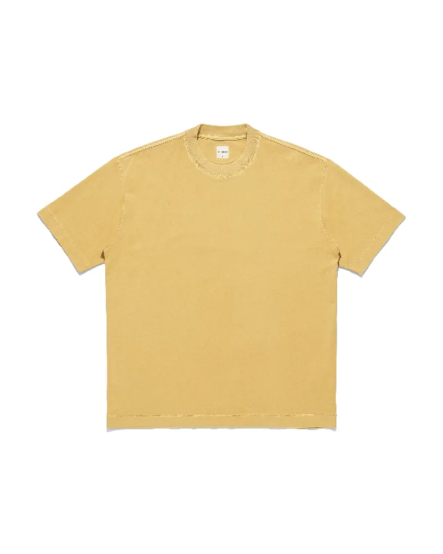 Studio T-Shirt - Ochre-- Solid Color Striped Floral