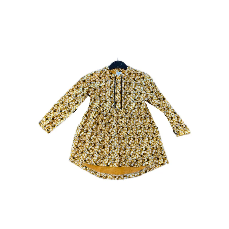 Yellow Floral Dress 223063 Tunics Silk luxurious