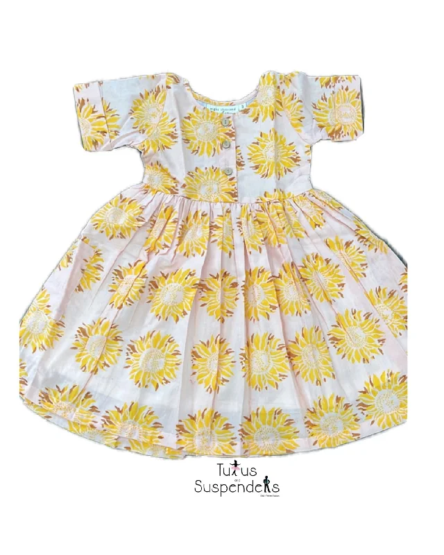 Sunflowers Dress Tunics Handmade artisanal