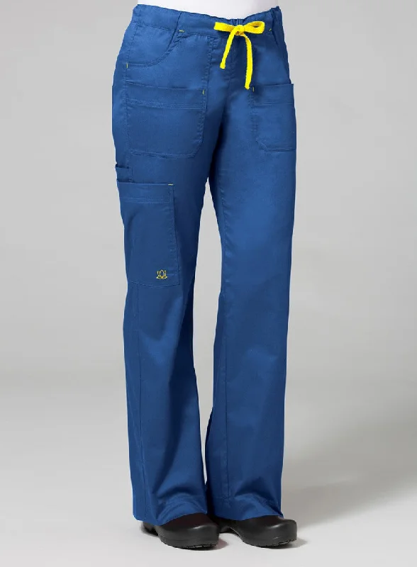 Blossom Utility Cargo Pant XS-5XL by Maevn / Royal Blue Elegant Palazzo Trousers
