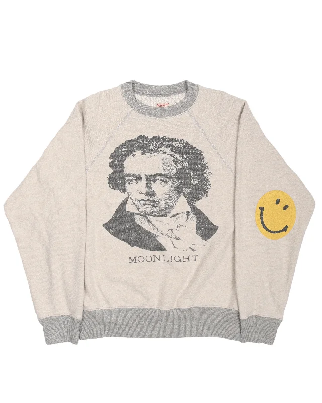 Beethoven Moonlight Crewneck Sweatshirt Hoodie with Toggle Buttons Decorative Unique Beethoven Moonlight Crewneck Sweatshirt Hoodie with Toggle Buttons Decorative Unique