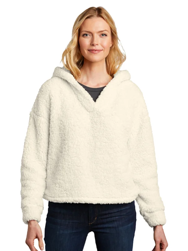 Women's Cozy Sherpa Fleece Hoodie Sweatshirt Hoodie with Gradient Ombre Colorful
