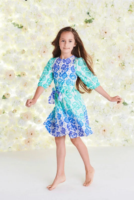 Green Blue Ombre Dress 1361 Tunics Wedding white