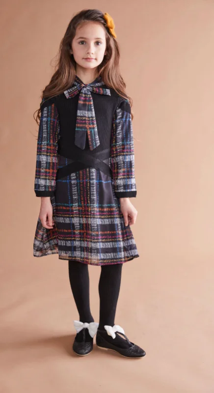 Multicolor Knit Dress 1268 Tunics Ceremony elegant