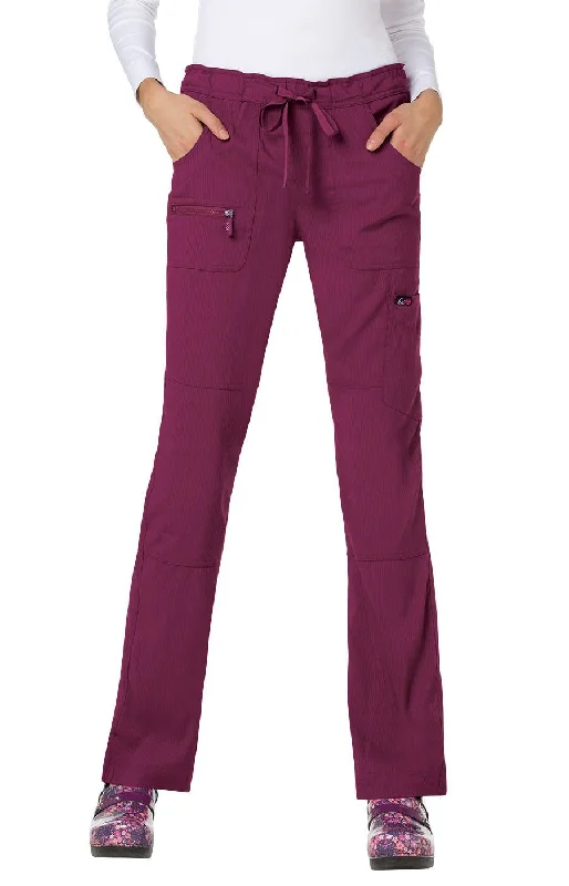 Peace Pant Regular  by KOI XXS-5XL / Wine Elegant Trouser Pants