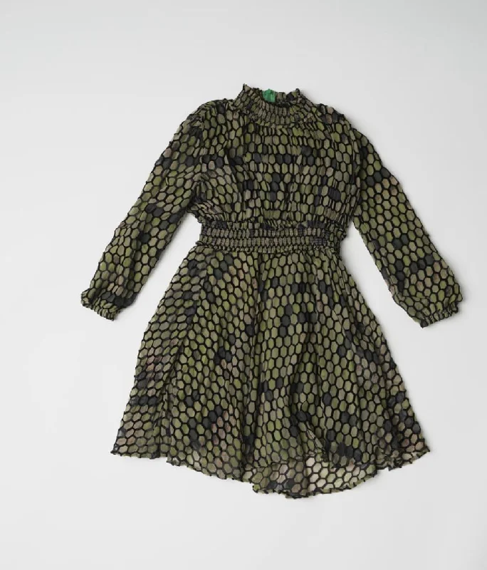 Hunter Honeycomb Dress GW230-A Tunics Prom sequined