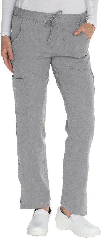 Flat Front Elastic Waist Pant By MediChic XXS-5X / Grey Elegant Trouser Pants