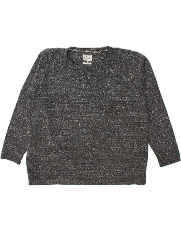 FAT FACE Womens Oversized Sweatshirt Jumper UK 18 XL Grey Flecked Hoodie with Cropped Fit Short Trendy FAT FACE Womens Oversized Sweatshirt Jumper UK 18 XL Grey Flecked Hoodie with Cropped Fit Short Trendy