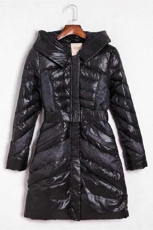Simple Black Long Style High Quality Fashion Design Winter Down Jacket D15 Elasticated Jacket Padded Jacket Insulated Jacket Simple Black Long Style High Quality Fashion Design Winter Down Jacket D15 Elasticated Jacket Padded Jacket Insulated Jacket
