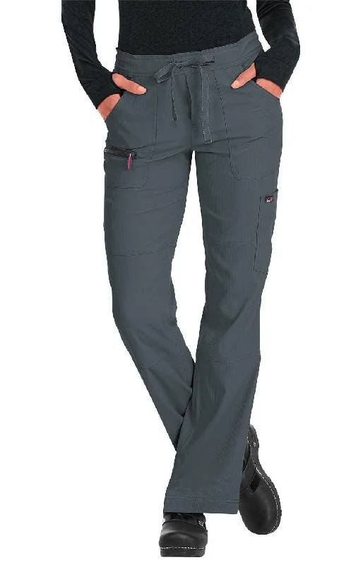 Peace Pant Regular  by KOI XXS-5XL / Charcoal Classic Flared Pants