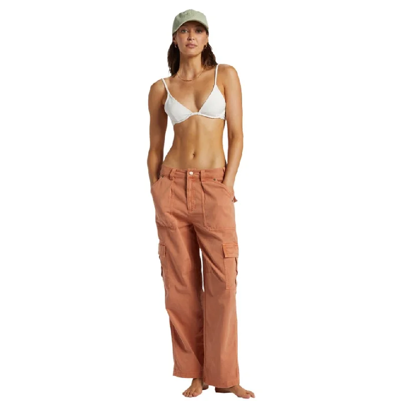 Billabong Walk Along Pants - Sunburnt Wide-Legged Palazzos