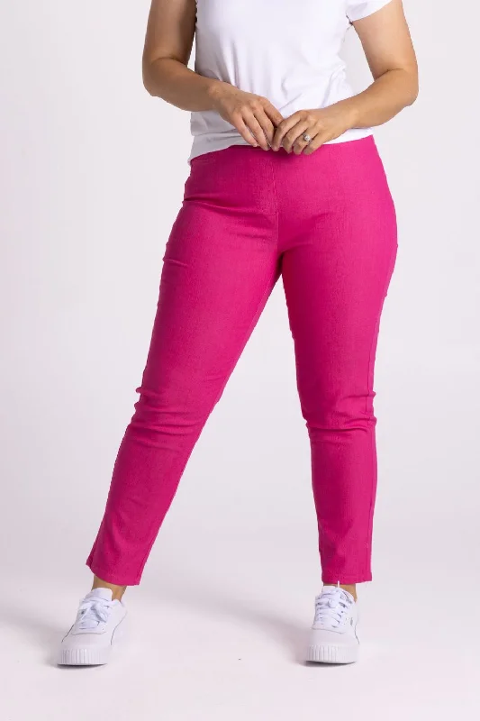 Kate 7/8 Pant | Hot Pink Trendy Printed Pants