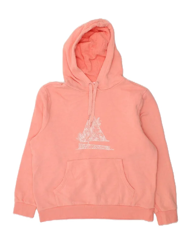 MOUNTAIN WAREHOUSE Womens Graphic Hoodie Jumper UK 14 Large Pink Cotton Hoodie with Longline Fit Extended Stylish MOUNTAIN WAREHOUSE Womens Graphic Hoodie Jumper UK 14 Large Pink Cotton Hoodie with Longline Fit Extended Stylish