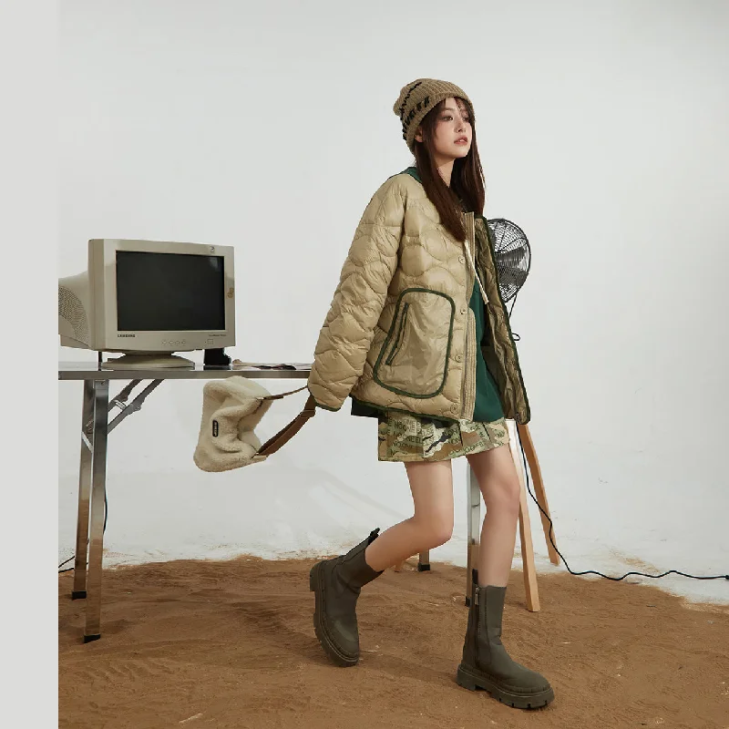 Wave Quilting Padded Jacket Rayon Jacket Velvet Jacket Corduroy Jacket