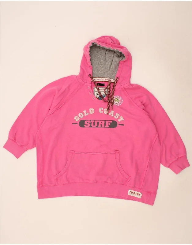 JOE BROWNS Womens Oversized Graphic Hoodie Jumper UK 26 5XL Pink Cotton Hoodie with Reflective Safety Nightwear JOE BROWNS Womens Oversized Graphic Hoodie Jumper UK 26 5XL Pink Cotton Hoodie with Reflective Safety Nightwear