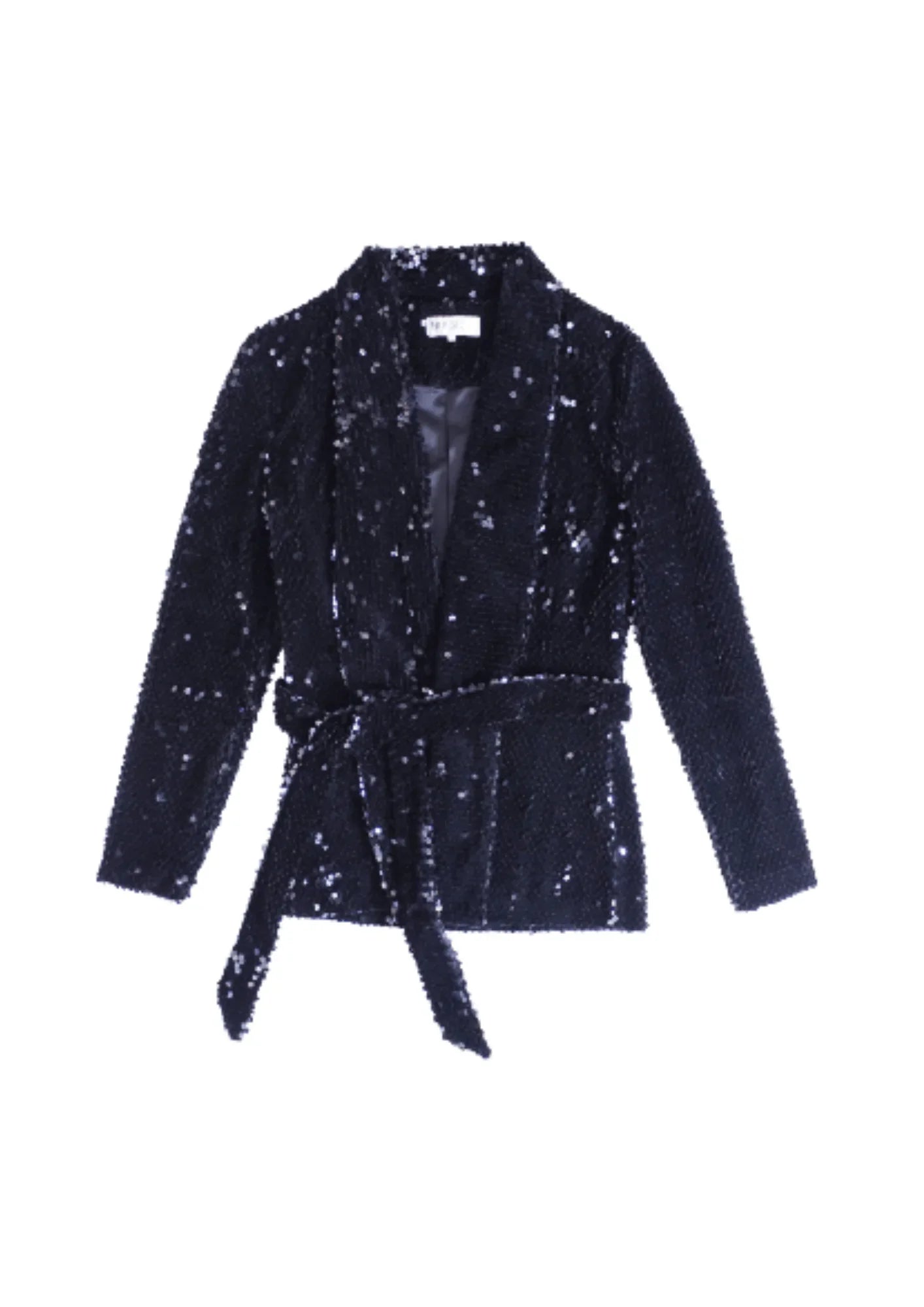 BLACK VELVET JACKET WITH SEQUINS Plaid Jacket Tartan Jacket Houndstooth Jacket