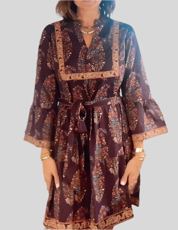 Morocco Mini Dress Cozy A-Line Mini Dress
