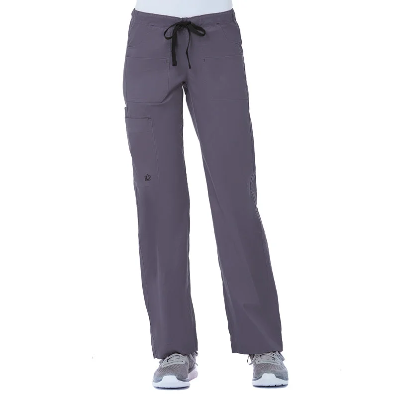 Blossom Utility Cargo Pant XS-3XL by Maevn / Pewter Slim Fit Casual Pants