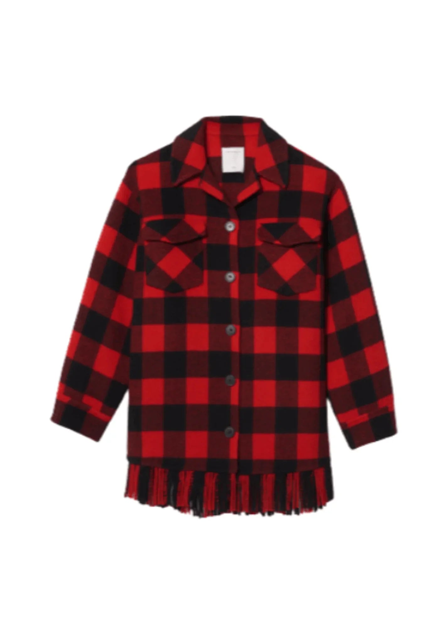 BLACK AND RED OVERSIZED JACKET Bomber Jacket Anorak Windbreaker