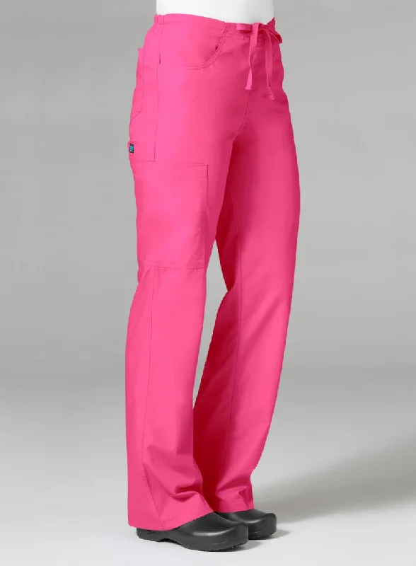 Women's Core Utility Cargo Pant By Maevn (Petite) XS-3XL - Hot Pink Chic Faux Leather Pants Women's Core Utility Cargo Pant By Maevn (Petite) XS-3XL - Hot Pink Chic Faux Leather Pants