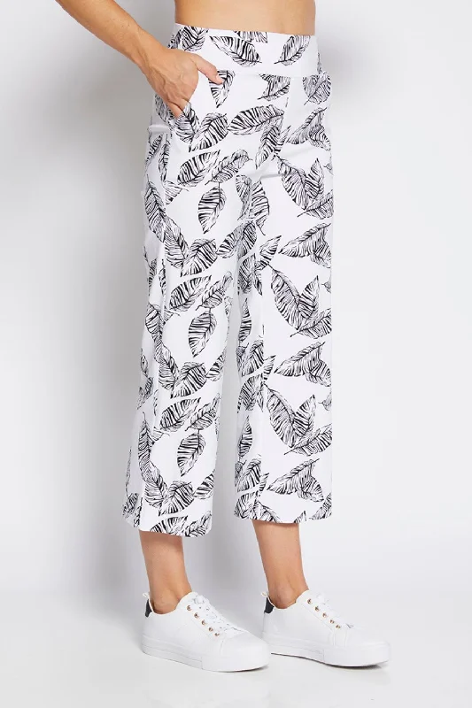 Ticket 7/8 Culotte Pant | White Leaf Comfortable Denim Pants