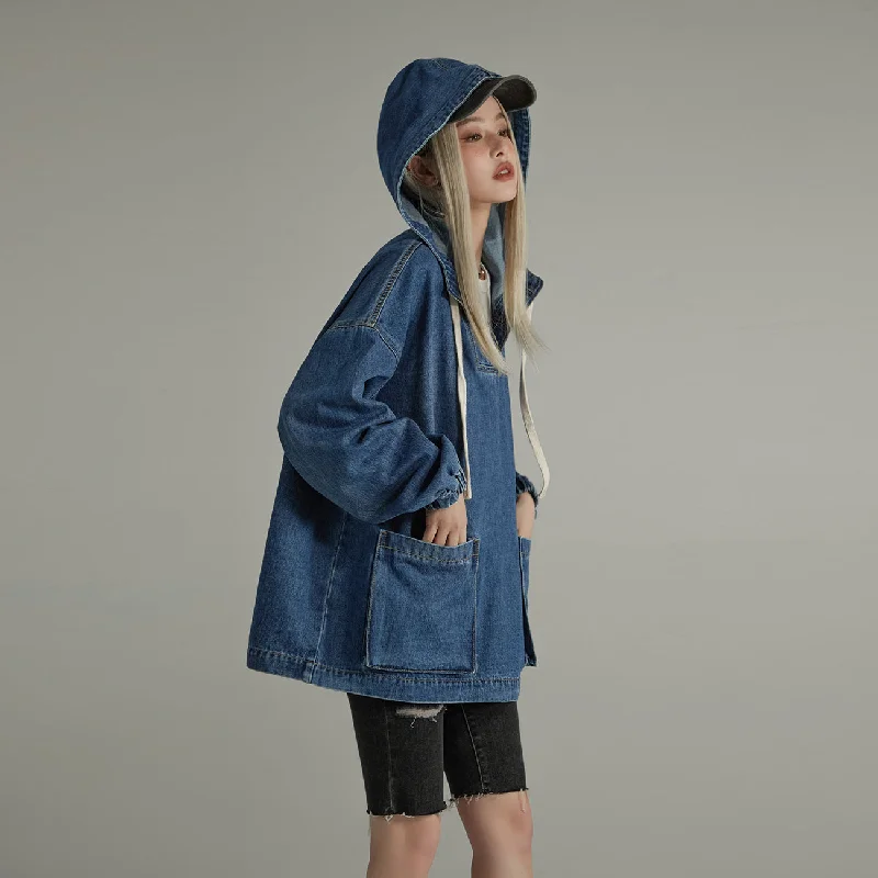 Club Stretch Denim Pocket Anorak Jacket Wool Jacket Cashmere Jacket Tweed Jacket