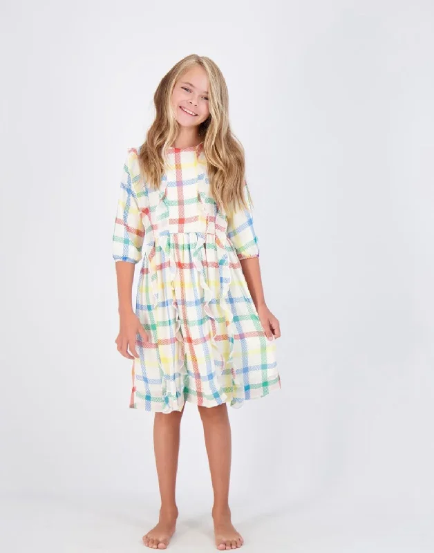 Plaid Dress SNK4073 Tunics Stylish modern