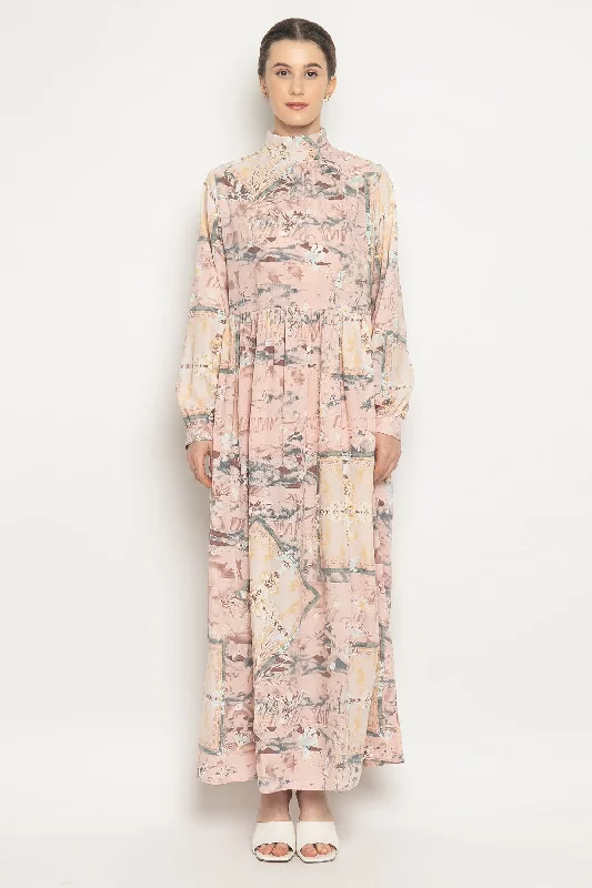 Eden Dress in Pink Tunics Summer linen