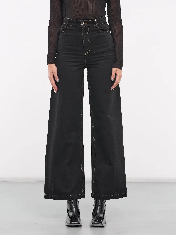 Denim Jeans (PANTS5DENIM-BLACK) Formal Dress Pants