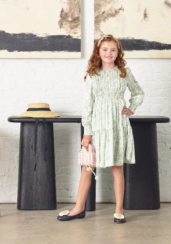 Sateen Green Paisley Dress 1754 Tunics Chic elegant
