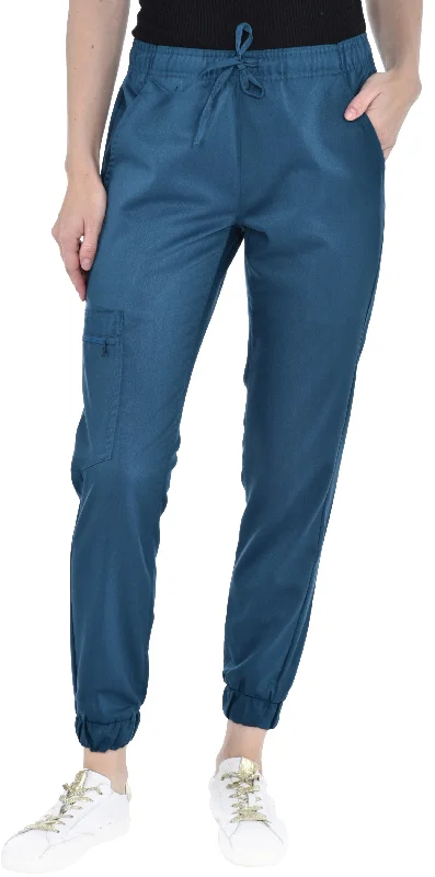Zipper Cargo Jogger Pant By MediChic XS-2XL / Caribbean Slim-Fit Khaki Pants