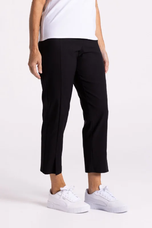 Prix 7/8 Split Pant | Black Stylish Casual Pants