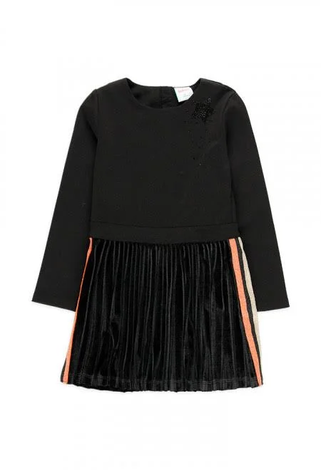 Black Knit Dress 725307-890 Tunics Summer linen