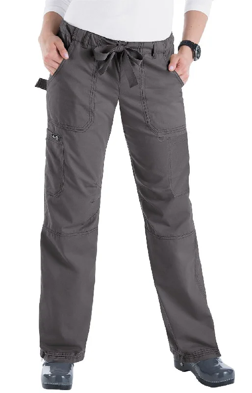 Lindsey Pant by KOI XXS-5X / Steel Comfortable Denim Trousers