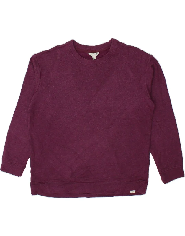 ORVIS Womens Oversized Sweatshirt Jumper UK 14 Medium Maroon Modal Hoodie with Longline Fit Extended Stylish ORVIS Womens Oversized Sweatshirt Jumper UK 14 Medium Maroon Modal Hoodie with Longline Fit Extended Stylish