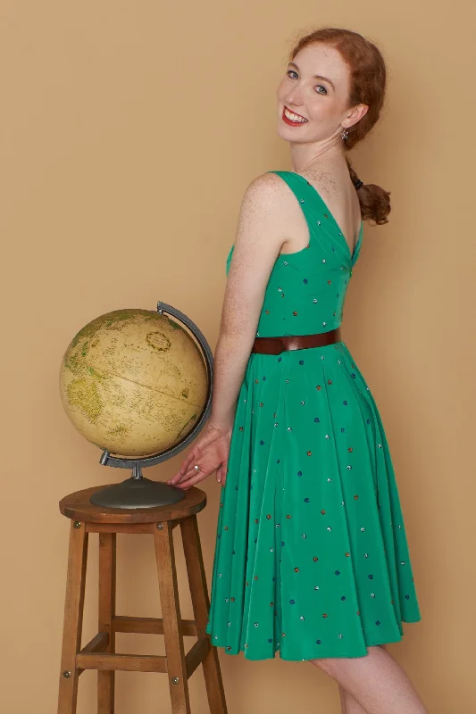 Maeve Green Petite Floral Dress Tunics Chinos classic
