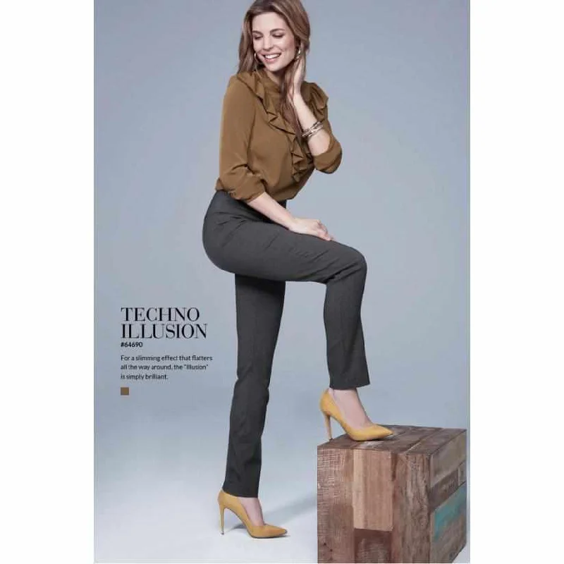 Slim Leg Bengaline Pant | Black Casual Yoga Pants