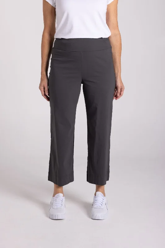 The Ultimate Wide Leg Pant | Gunmetal Relaxed Casual Leggings